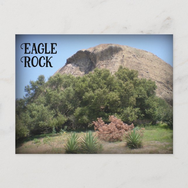 Eagle Rock California Monument Landmärke Vykort (Framsida)