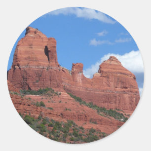 Eagle Rock I Sedona Arizona Resefotografering Runt Klistermärke
