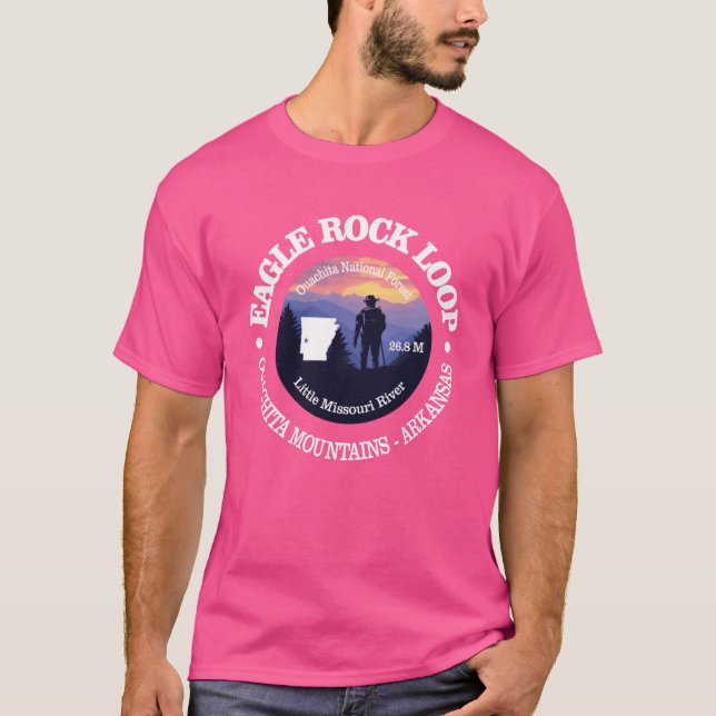 Eagle Rock Loop rd2 Överstorlek T Shirt (Framsida)