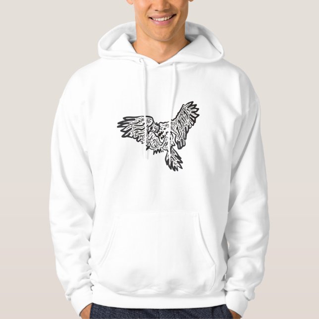 "Eagle Scratch" Hoodie (Framsida)
