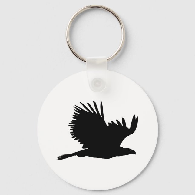 Eagle silhouette Gifts Nyckelring (Framsida)