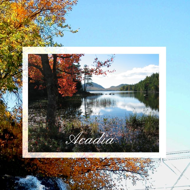 Eagle Sjö, Acadia National Park, Maine Vykort (Skapare uppladdad)