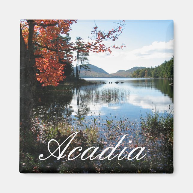 Eagle Sjö, Autumn, Acadia National Park, Maine Magnet (Framsidan)