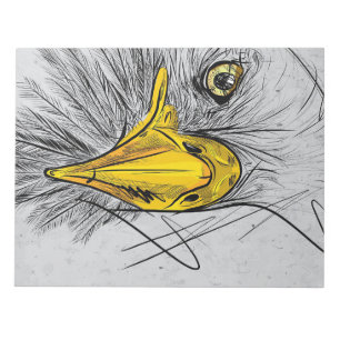 Eagle Sketch Ansikte Wall Art Anteckningsblock