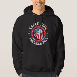 Eagle Soul Amerikansk Roll 4:e Juli Firande Hoodie