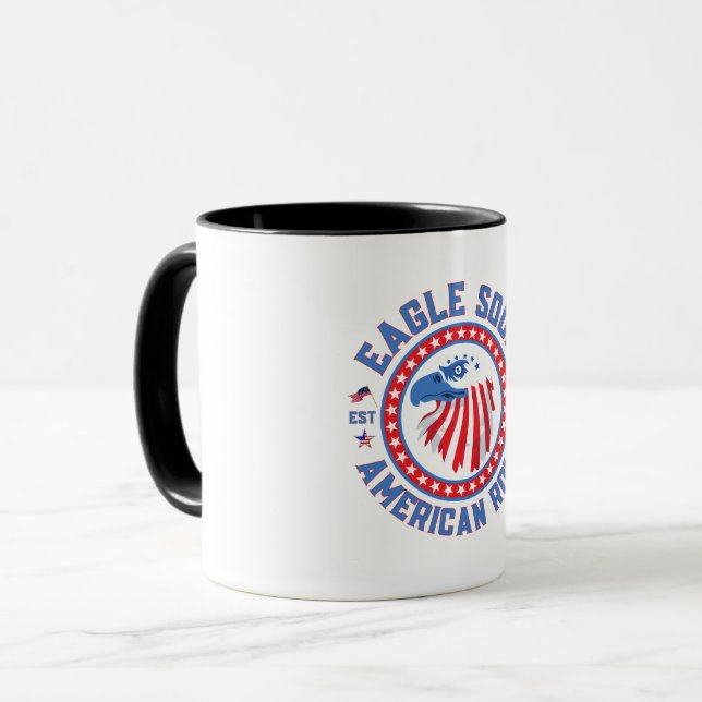Eagle Soul Amerikansk Roll 4:e Juli Firande Mugg (Framsida vänster)