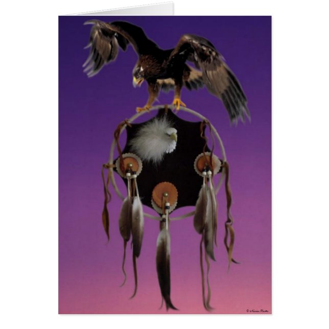 Eagle Spirit Card Hälsningskort (Framsidan)
