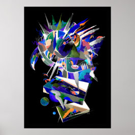 Eagle stänk neon poster