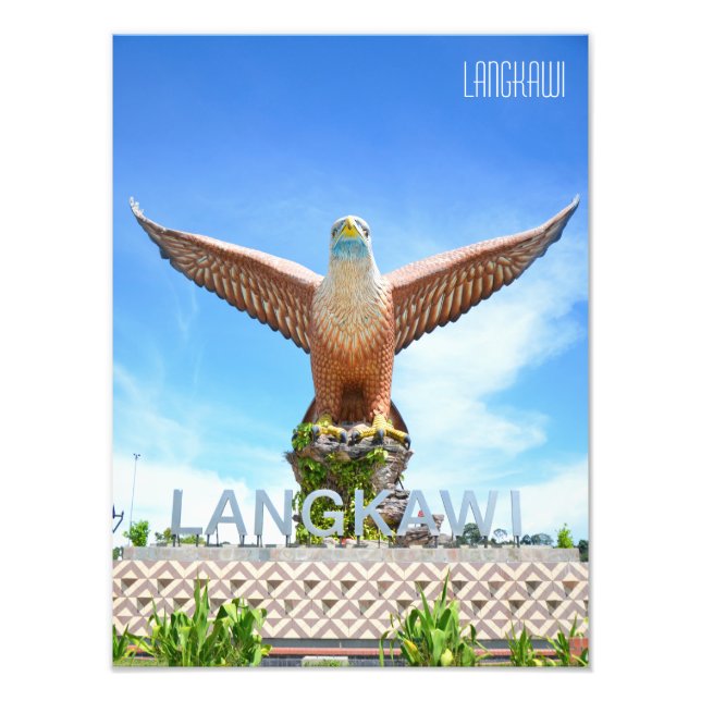 Eagle Statue Langkawi Malaysia Travel Souvenir Fototryck (Framsidan)
