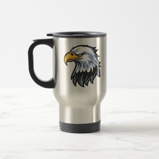 Eagle Steel Mugg – Rostfritt Stål Resemugg  (Vänster)