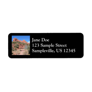 Eagle Sten I Sedona Arizona Travel Photography Returadress Etikett