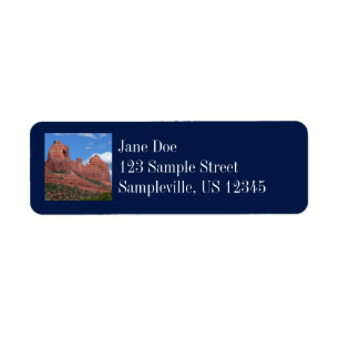 Eagle Sten I Sedona Arizona Travel Photography Returadress Etikett