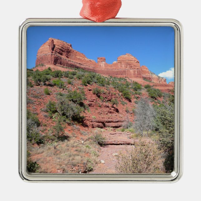 Eagle Sten II Sedona Arizona Travel Photography Julgransprydnad Metall (Framsidan)