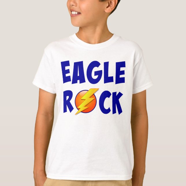 Eagle Sten Lightning Bolt T Shirt (Framsida)
