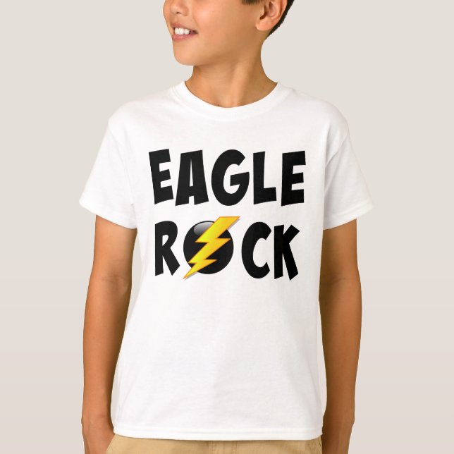 Eagle Sten Lightning Bolt T Shirt (Framsida)