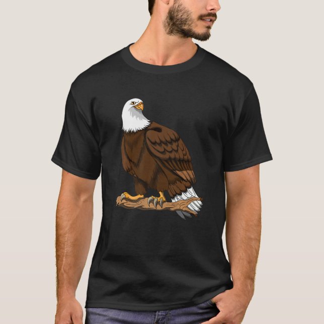 Eagle Stone Eagle Sea Eagle Fish Eagle Gripper Bir T Shirt (Framsida)