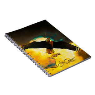 Eagle Storm - Fantasy Art i Örn Anteckningsbok