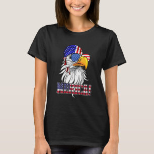 Eagle Sunglasses Bandana US American Flagga 4th of T Shirt