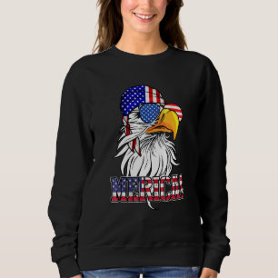 Eagle Sunglasses Bandana US American Flagga 4th of T Shirt