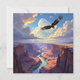 Eagle Themed Keeping in Touch Julkort