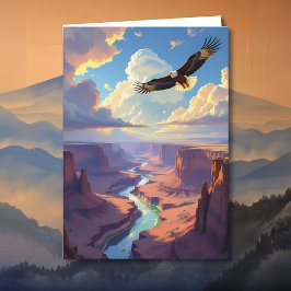 Eagle Themed Nephew's Birthday Kort