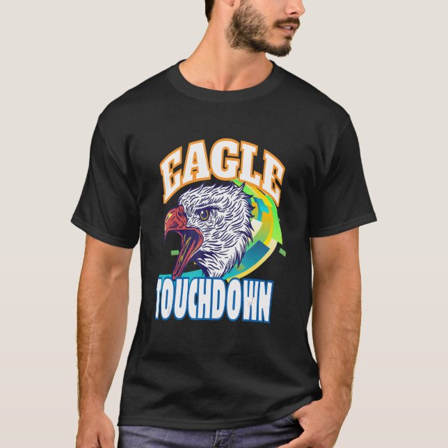 Eagle touchdown football game season t shirt (Framsida)