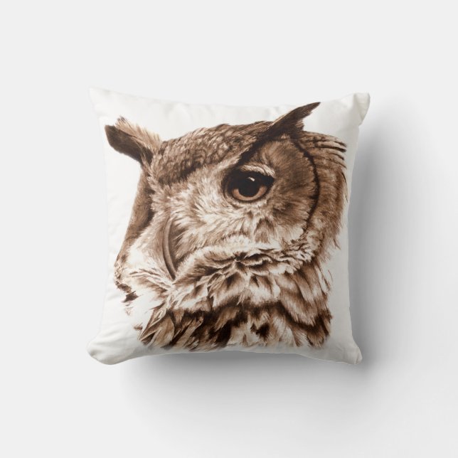 Eagle uggla bra art dekorativ kudde (Framsida)