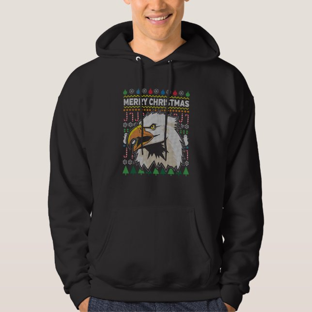 Eagle Ugly jul Sweater Wildlife Series Sweatshirt (Framsida)