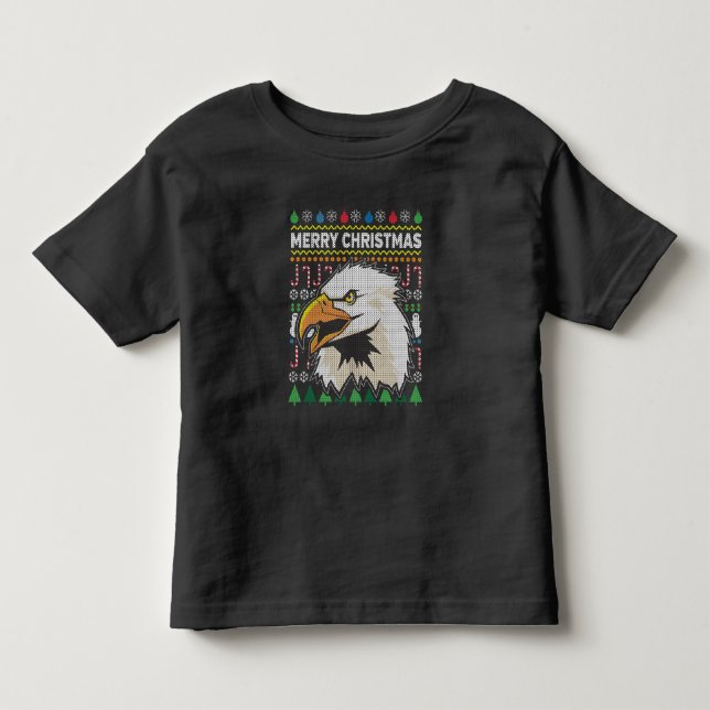 Eagle Ugly jul Sweater Wildlife Series Tee Shirt (Framsida)