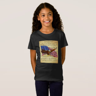 Eagle ~ US Flagga ~ Star Spanged Banner Lakan Musi T Shirt