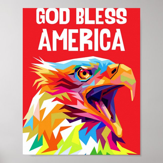 Eagle Välsigna dig America Poster (Framsidan)