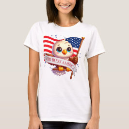 Eagle Välsigna dig Amerika USA flagga Patriotic 🦅 T Shirt