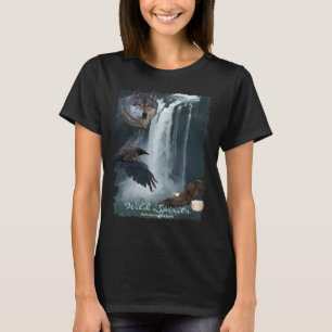 Eagle, Varg, Raven & Vatten Fall Nature Shirt T Shirt