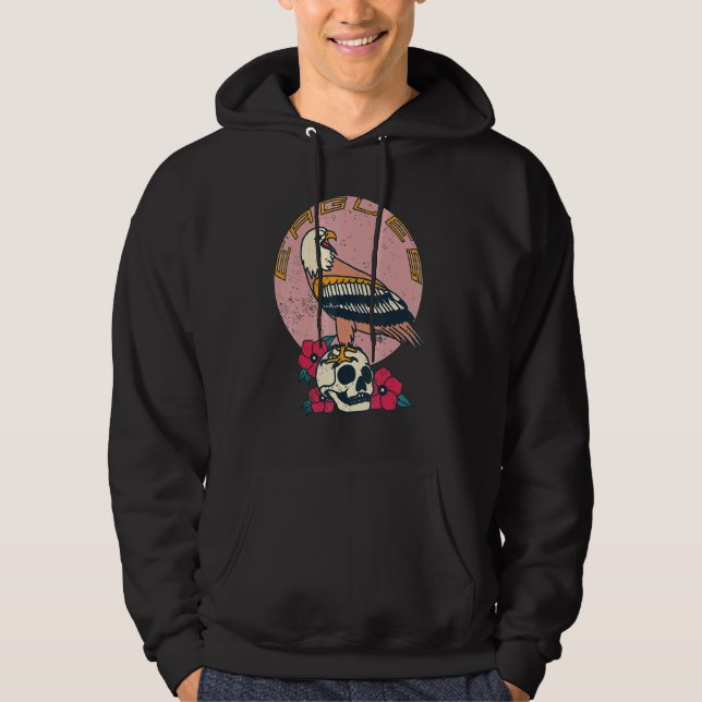 Eagle Vass Objects Falconry Falcon Hawk Goshawk O Hoodie (Framsida)