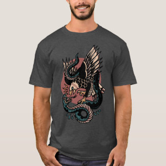 Eagle Versus Snakeraditionalattoo funny T Shirt
