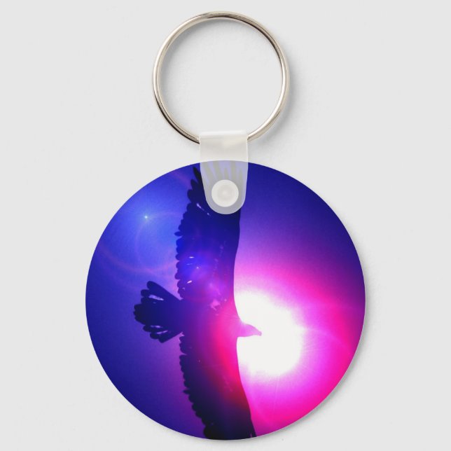 Eagle Vingar - Eagle under flygning Nyckelring (Framsida)