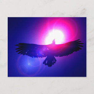 Eagle Vingar - Eagle under flygning Vykort