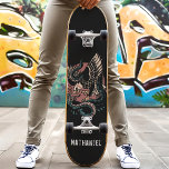 Eagle Vs-återtagning av återtagning av Stil-eget n Mini Skateboard Bräda 18,5 Cm<br><div class="desc">Skateboard Eagle Vs Snake Retro Tattoo Stil Anpassat namn</div>