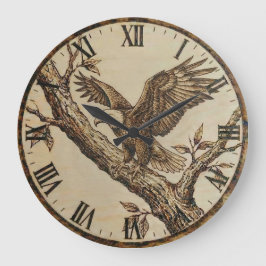 Eagle Wall Clock - Symbol of Strength Stor Klocka
