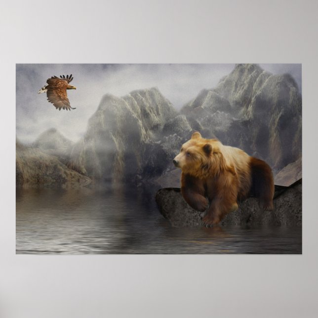 Eaglebjörn Mtn. -Ögon, Björn Poster (Framsidan)