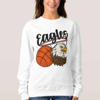 Eagles Basketball Mascot Design - Bold Sports T Shirt