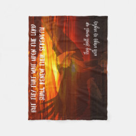 Eagles Bible Verse Fleecefilt