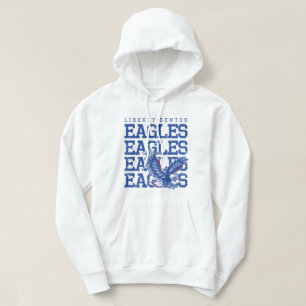 Eagles Distress LB, GraphicLoveShop Hoodie