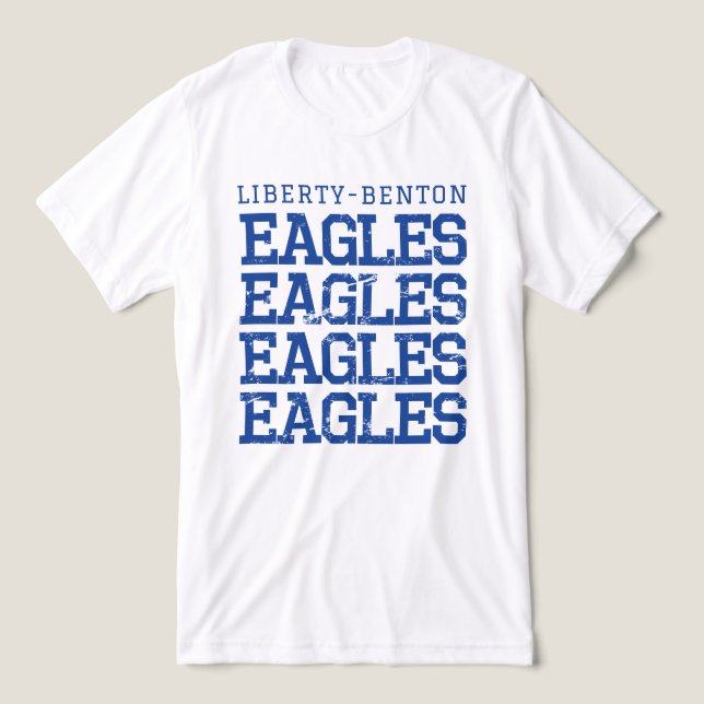 Eagles Distressed LB, GraphicLoveShop T Shirt (Design Framsida)
