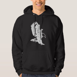 Eagles flygande fågelinspirerande design hoodie