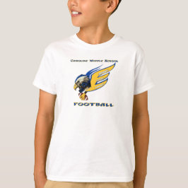 Eagles Football Team Shirt med Helment-design T Shirt
