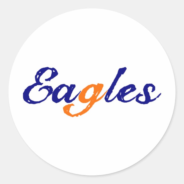 Eagles Runt Klistermärke (Framsida)