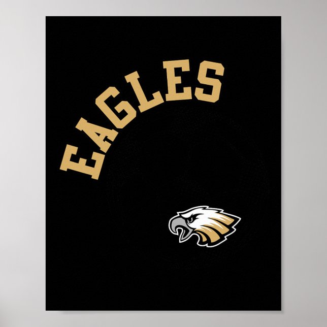 Eagles Soccer Gold Eagles Matchdag Skolanda  Poster (Framsidan)
