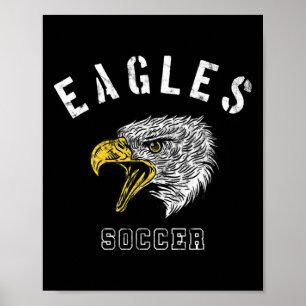 Eagles Soccer School Andliga Lag Maskot Game Night Poster