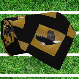 Eagles Sports Black Guld Necktie Slips